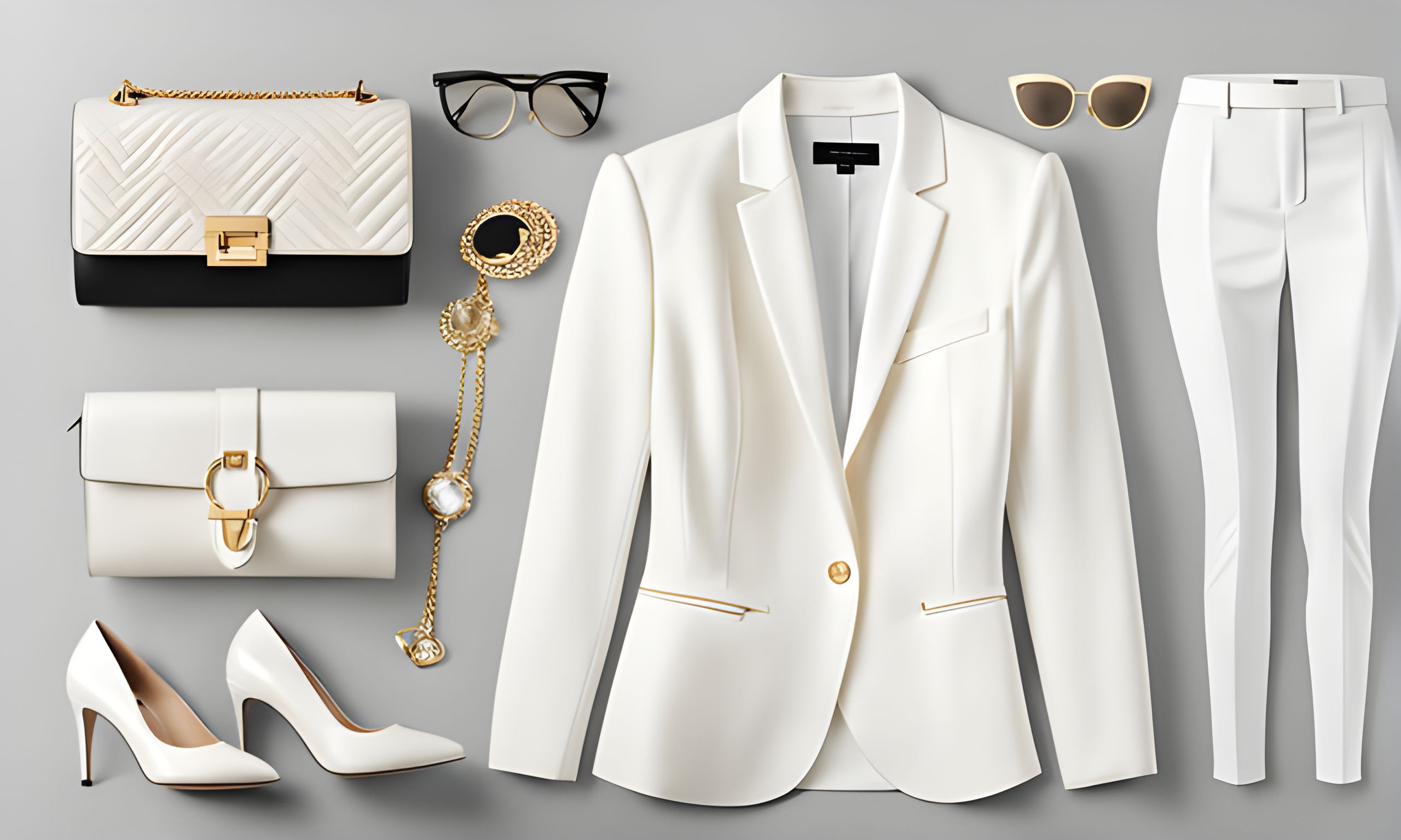 Ivory + bright white - stylish outfit examples