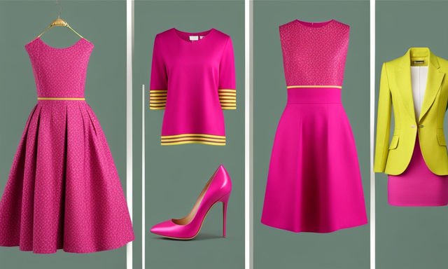 Bright Pink + Chartreuse - stylish outfits mockup