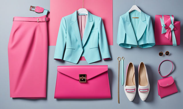 Bright Pink + Light Blue - stylish outfit idea with accesories