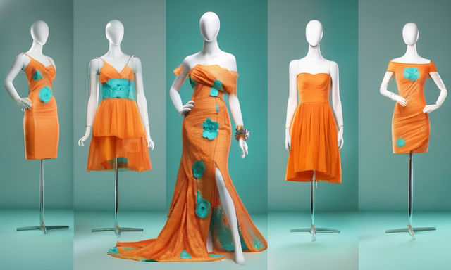 Orange + Turquoise -  stylish outfit ideas 